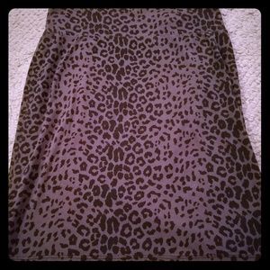 Cheatah print skirt
